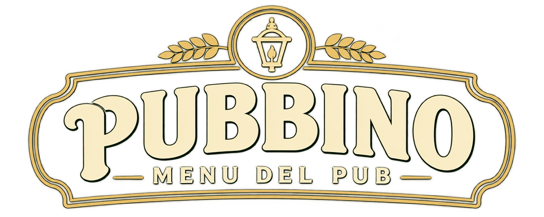Pubbino — Menu del pub